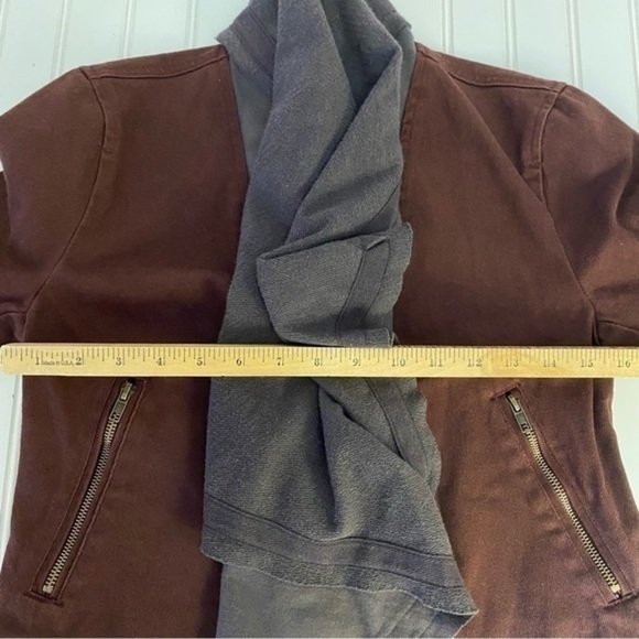 BKE Women's Denim Flyaway Jacket Maroon Size XS‎ - Picture 10 of 13